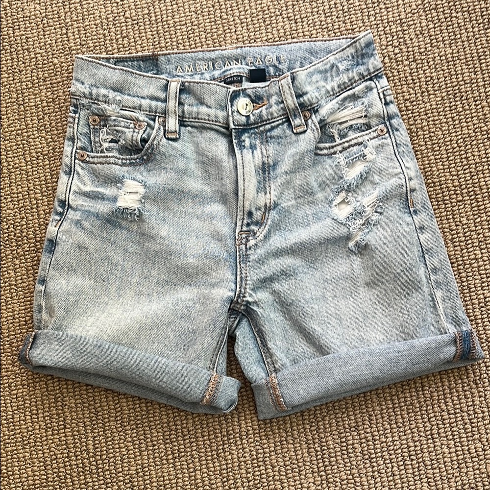 American Eagle Outfitters Light Blue Denim Shorts